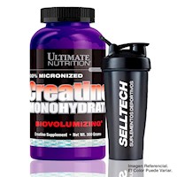 Creatina Monohidratada Ultimate Nutrition 300 gr + Shaker