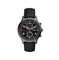 Reloj Multifunción Fossil Bennett de cuero negro