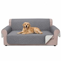Forro Cobertor de Sofá Reversible Lavable Protección para Mascotas Gris