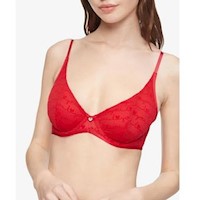 Brasier o Sosten Calvin Klein Con Aros - Rojo