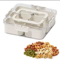 Taper Organizador 6 Compartimentos - Blanco con Cierre Hermetico