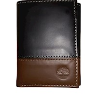 Billetera TriFold de Cuero Timberland - Negro/Marrón