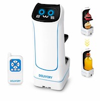 Robot Delivery Inteligente a Control Remoto 2.4GHz con Bandejas Desmontables