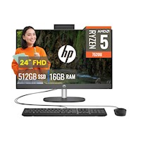 All In One HP ProOne 245 G10 AMD Ryzen 5 7520U 16GB RAM 512GB SSD 24 FHD FreeDOS