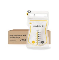 Bolsas de almacenamiento de leche Medela Easy Pour 7oz - 200 unid