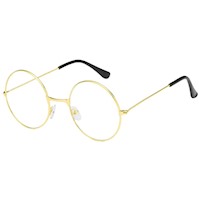 Montura De Lentes Redondo Tipo Harry Potter - Dorado