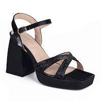 SANDALIA MUJER STHEF CASUAL NEGRO 7808