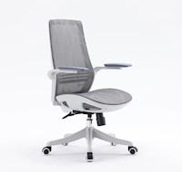Silla Ergonómica Estela Premium Gris Malla Ofideas