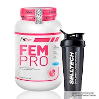 Proteína Fitfem Fem Pro 1.1kg Chocolate + Shaker