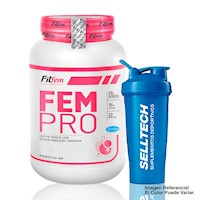 Proteína Fitfem Fem Pro 1.1kg Vainilla + Shaker