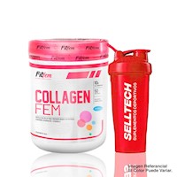 Colágeno Fitfem Collagen Fem 500gr Naranja + Shaker