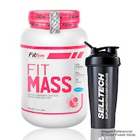 Proteína Fitfem Fit Mass 2kg Vainilla + Shaker