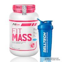 Proteína Fitfem Fit Mass 2kg Chocolate + Shaker