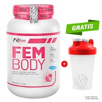 PROTEÍNA FEMBODY 1500 GRAMOS FITFEM MÁS SHAKER