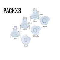 Packx3 Tapa Tapones Para Tacos O Tacones - Pack Incluye Talla SML
