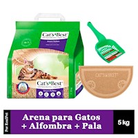 Arena Gatos Cats Best Smart Pellets 5 kg + Alfombra + Pala