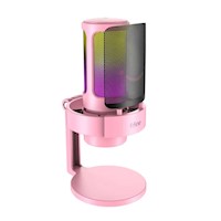 Fifine - Micrófono Ampligame A8 RGB USB Cardioide - Pink