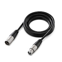 Fifine -Cable de Audio XLR de Macho a Hembra de 3 metros