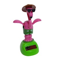 Figura Solar Movible Flamenco Playa 12cm Solar Powered Animal