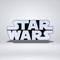 FIGURA DE COLECCION LOGO STAR WARS COLECCION