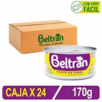 Filete De Jurel Beltrán En Aceite Vegetal 170Gr Caja X 24 Uni.