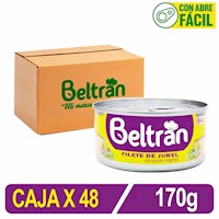 Filete De Jurel Beltrán En Aceite Vegetal 170Gr Caja X 48 Uni.