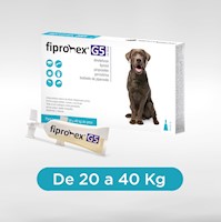 ANTIPULGAS PARA PERROS Fipronex® G5 Drop On  - Cja 5 Pip  x  6ml (20 - 40 kg)