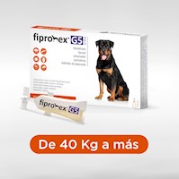ANTIPULGAS PARA PERROS Fipronex G5 Drop On x  Cja 5 Pip x 9ml (40 kg a más)