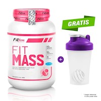 Proteína Fitfem Fit Mass 2 kg Vainilla + Shaker