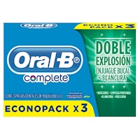 Oral B Pasta Dental Complete Menta 66ml x3 unidades