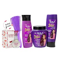 Pack Mais Liso Skala Expert Efecto Brillante + Perfume Flower Secret Regalo