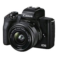 Cámara Canon M50 Mark II EF-M 15-45mm IS STM+Est. Nac.+Memoria 32GB-COMBO 56