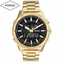 Reloj Fossil Brox BQ2580 Digital-Analógico Acero Inoxidable Dorado