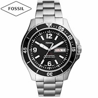 Reloj Fossil FB-02 FS5687 Fecha Acero Inoxidable Dial Negro