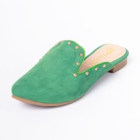 Zapatos Mules Mujer Magdalena Shoes Tachas Verde