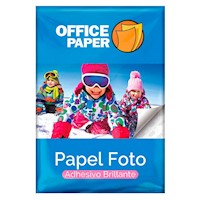 Papel Fotográfico Adhesivo Office Paper Brillante 120g  por 20 Hojas A4