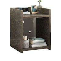 Mesa De Noche Velador Madera Hogar Cuarto Moderno