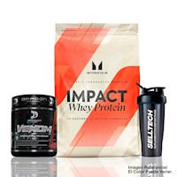 Impact Whey Protein 1Kg Chocolate+Venom 40 Sv - Fruit Punch