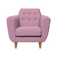 Sofá Vintage Sofía 1 Cuerpo - Rosado