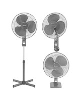 Ventilador en pedestal Imaco 45W FS1631 Negro