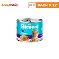 Ricocat Adulto Pate Atun Y Pescado Lta 180Gr X12 Un