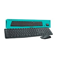 KIT LOGITECH 2 EN 1 TECLADO Y MOUSE MK235 INALAMBRICO USB BLACK