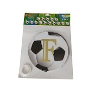 Cadeneta banner para hombre temática fútbol feliz cumpleaños