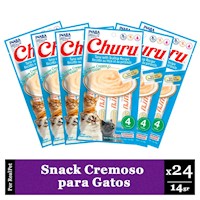 Snack Cremoso Gato Churu Sabor Atún y Ostras 24 x 14gr