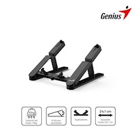 BASE GENIUS P/NOTEBOOK-TABLET G-STAND M200 10"-17" PLEGABLE 6 NIVELES BLACK