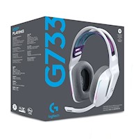 Audifonos c/ Microfono Gamer G733 RGB 7.1 Blue Voice Blanco
