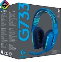 Audifonos c/ Microfono Gamer G733 RGB 7.1 Blue Voice Azul