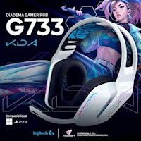 Audifonos c/ Microfono Gamer G733 KDA RGB 7.1 Blue Voice