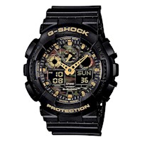 Reloj Hombre G-Shock Resina Negro con Camuflaje GA-100CF-1A9