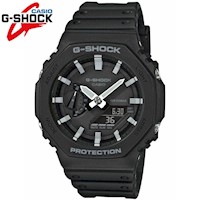 Reloj Casio G-Shock Carbon Core GA2100-1A1 Digital Analogico Luz LED Resina Negro